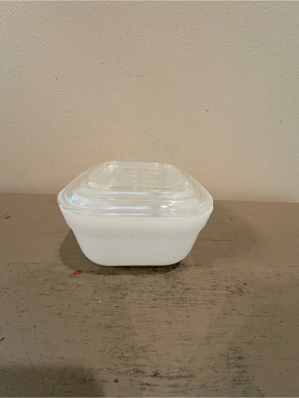 VTG Fire King Square Milk Grass Refrigerator Dish